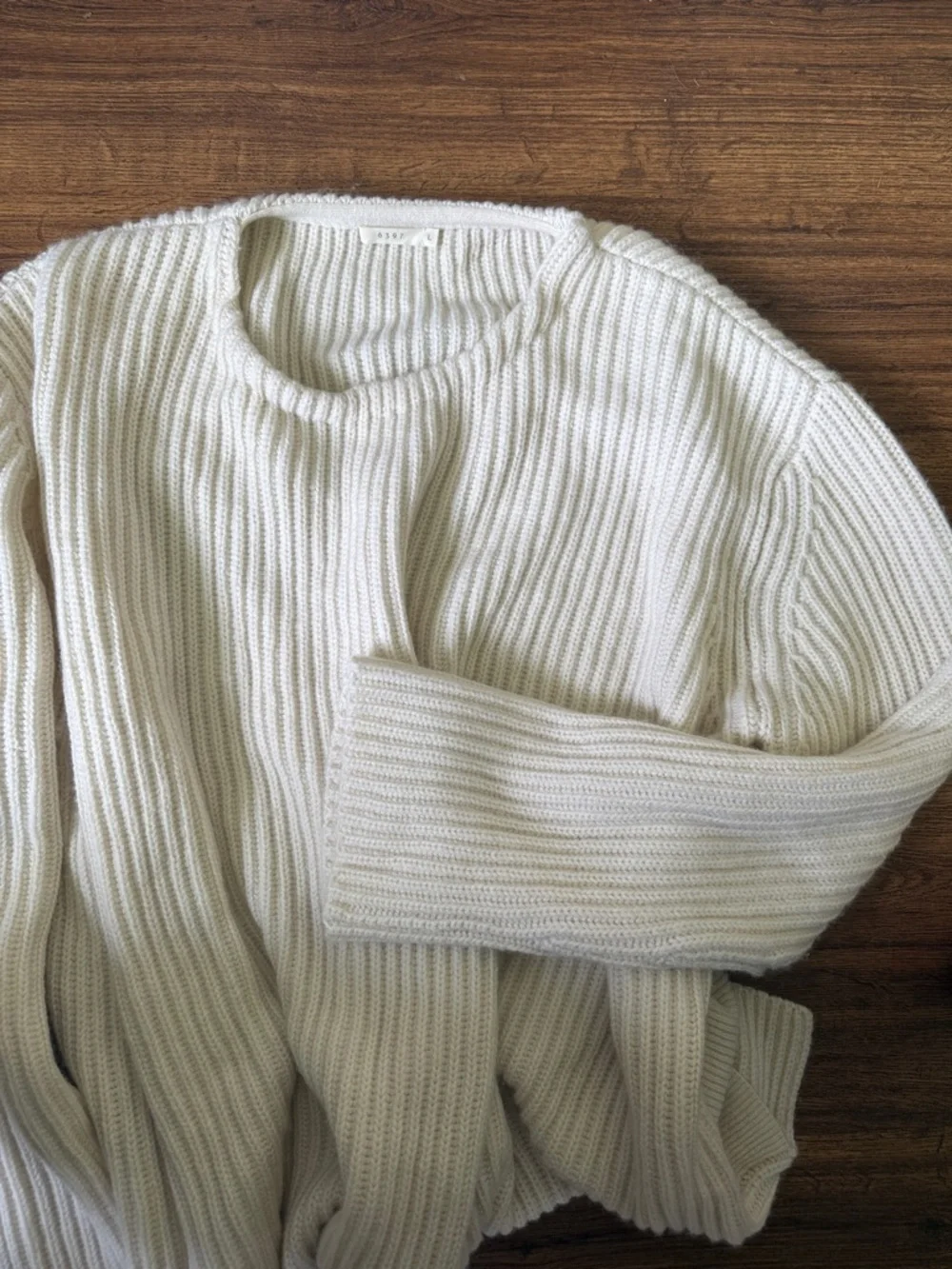 6397 Relaxed Oversized Knit Wool Cashmere Sweater